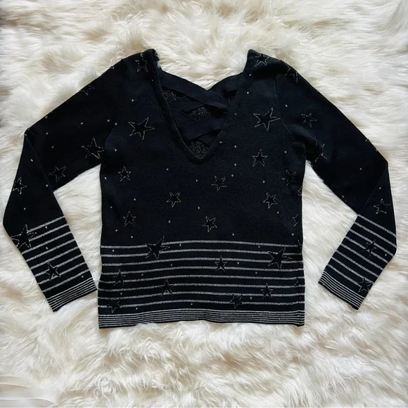 New! NAF NAF Star Cut Out Sweater - Picture 4 of 6